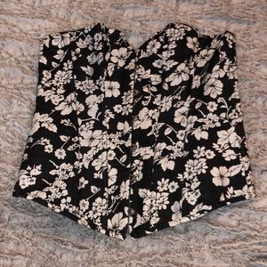 Floral corset top